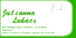 julianna lukacs business card